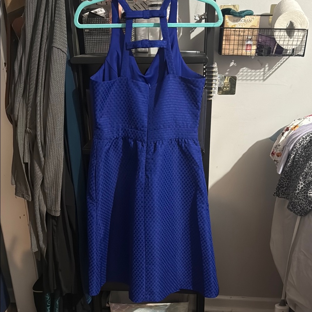 Ricki's Blue Textured Dress - Picture 2 of 3